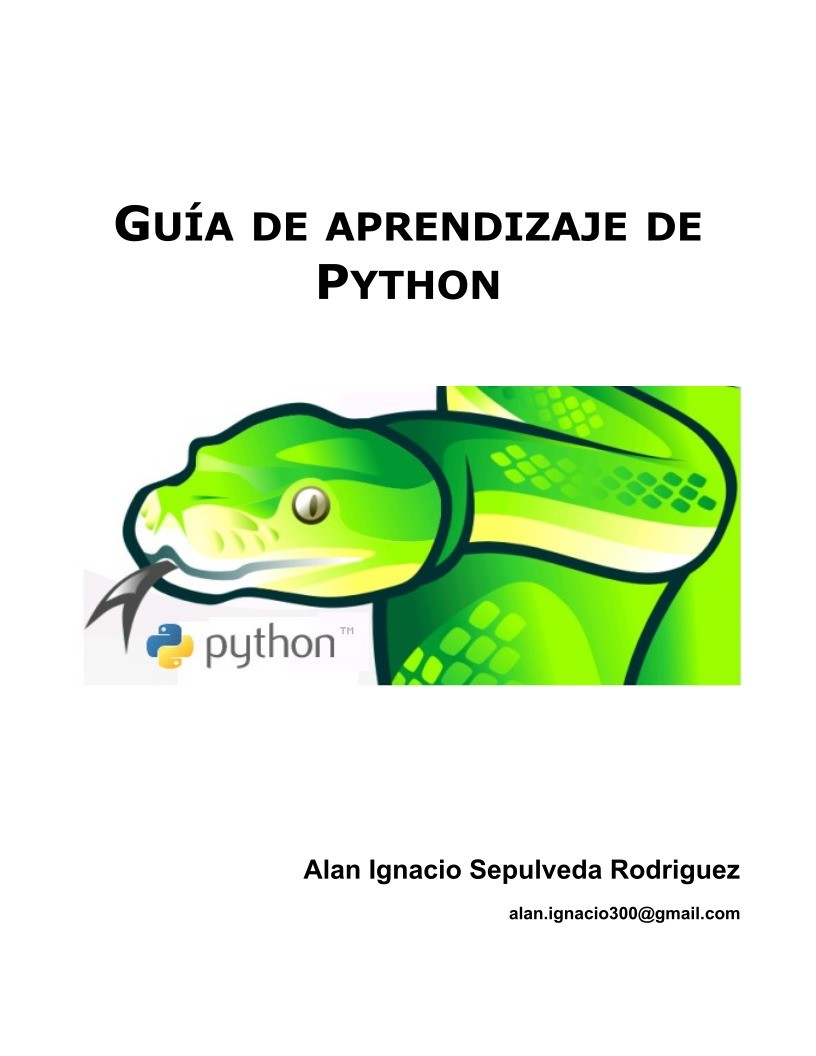 Imágen de pdf Guía de aprendizaje de Python