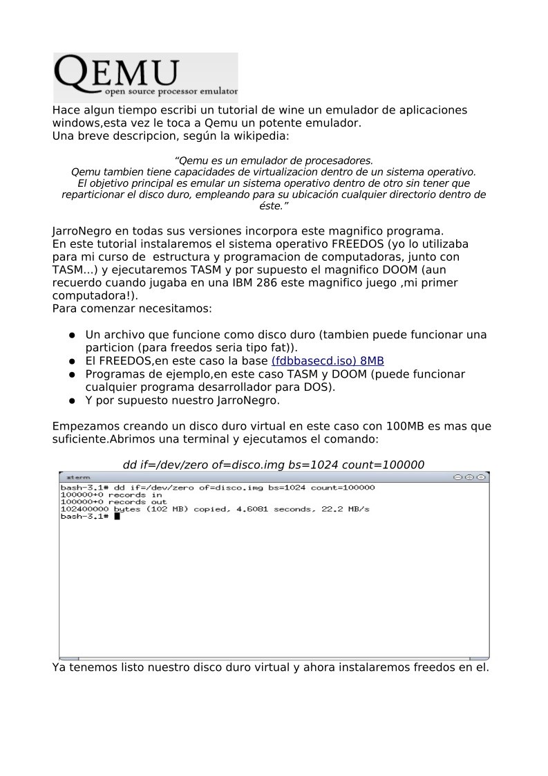 using qemu tutorial using qemu tutorial