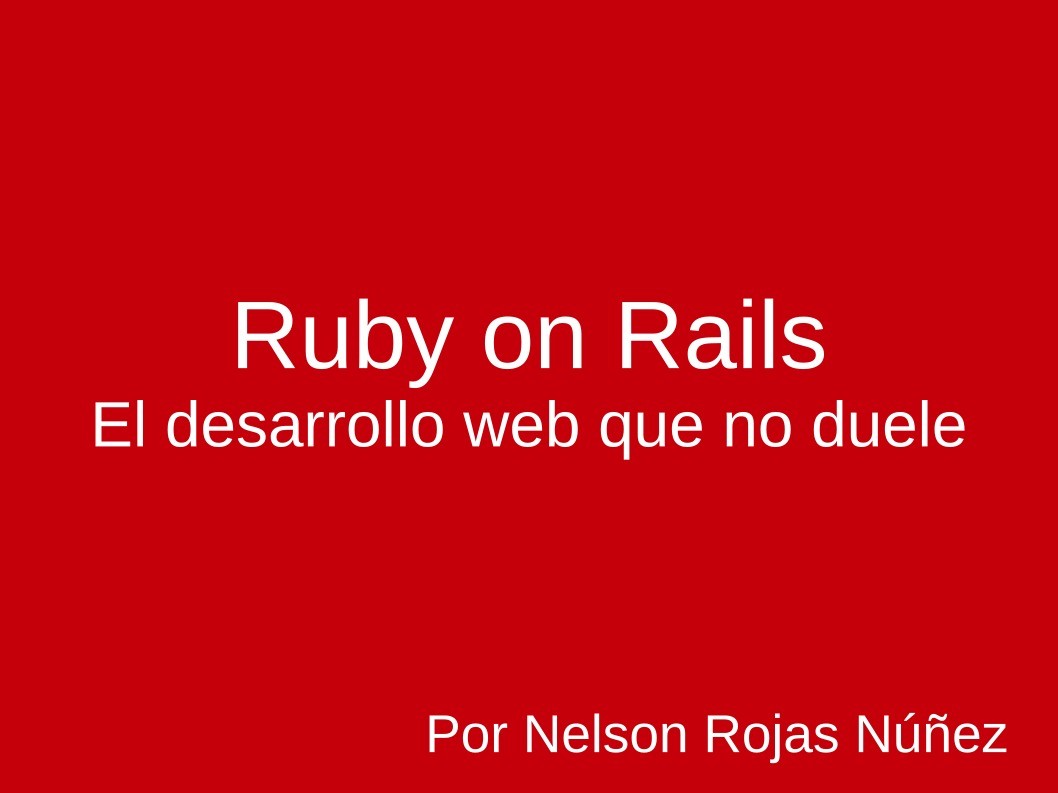 Imágen de pdf Ruby on Rails El desarrollo web que no duele