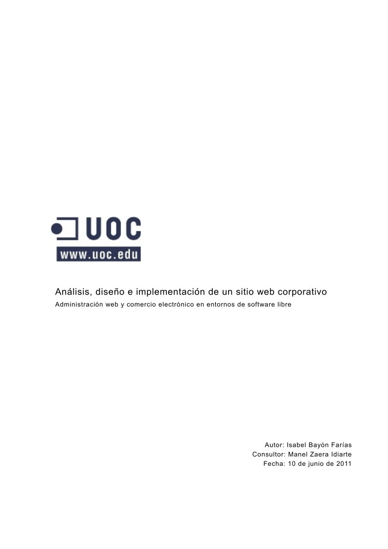 Imágen de pdf Análisis, diseño e implementación de un sitio web corporativo
