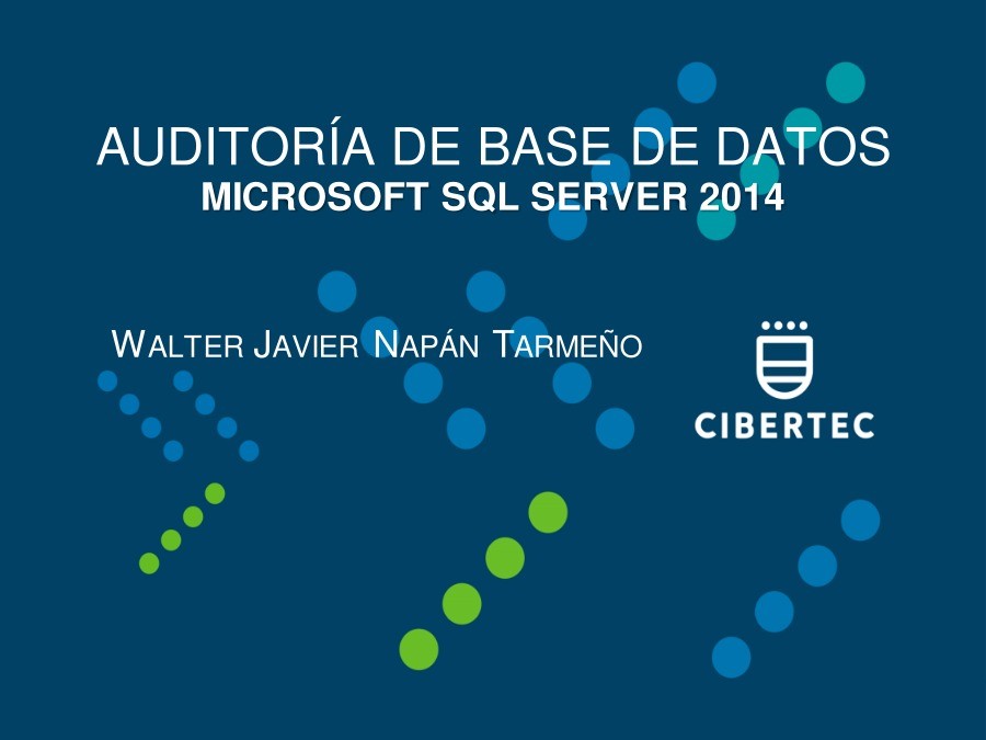 Imágen de pdf Auditoría de base de datos Microsoft SQL Server 2014