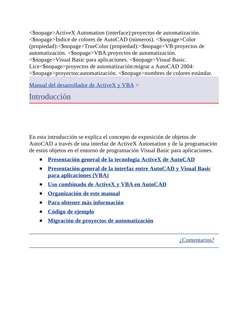 Imágen de pdf Manual del desarrollador de ActiveX y VBA