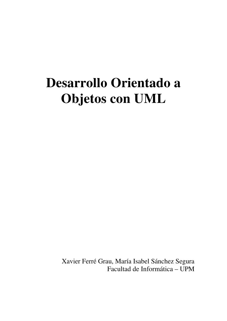 Imágen de pdf Desarrollo Orientado a Objetos con UML