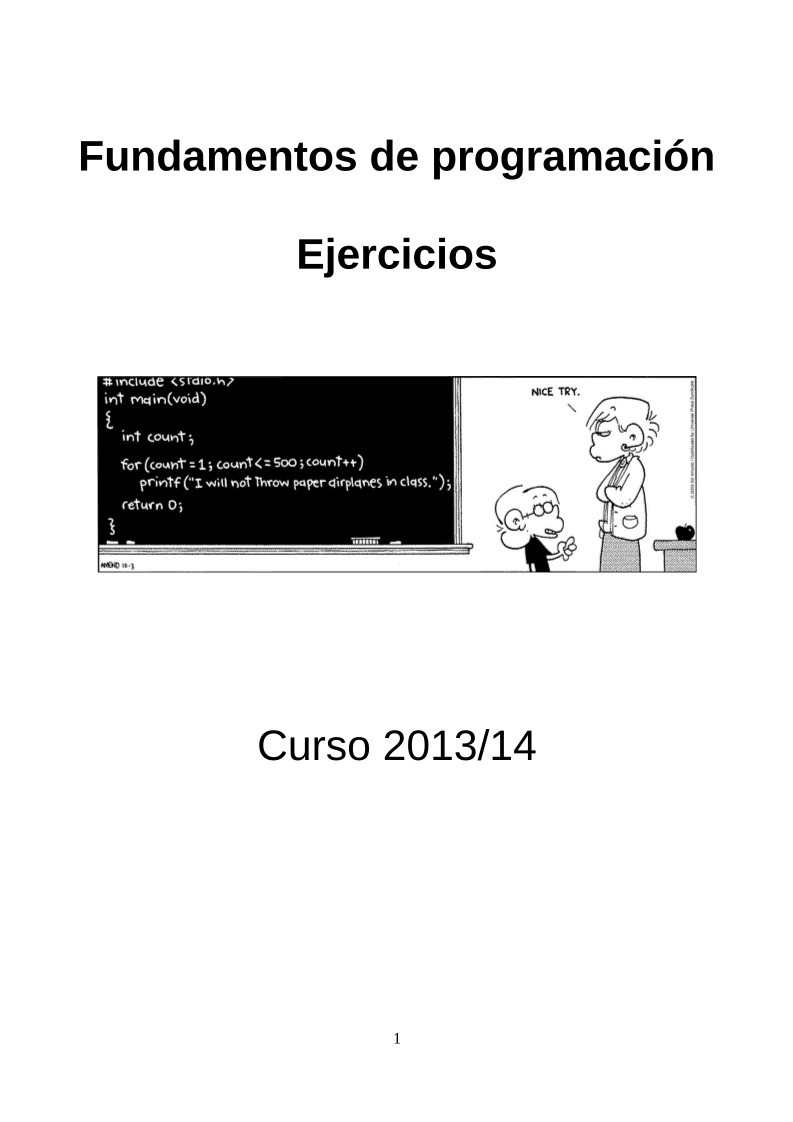 Imágen de pdf Ejercicios de fundamentos de programación