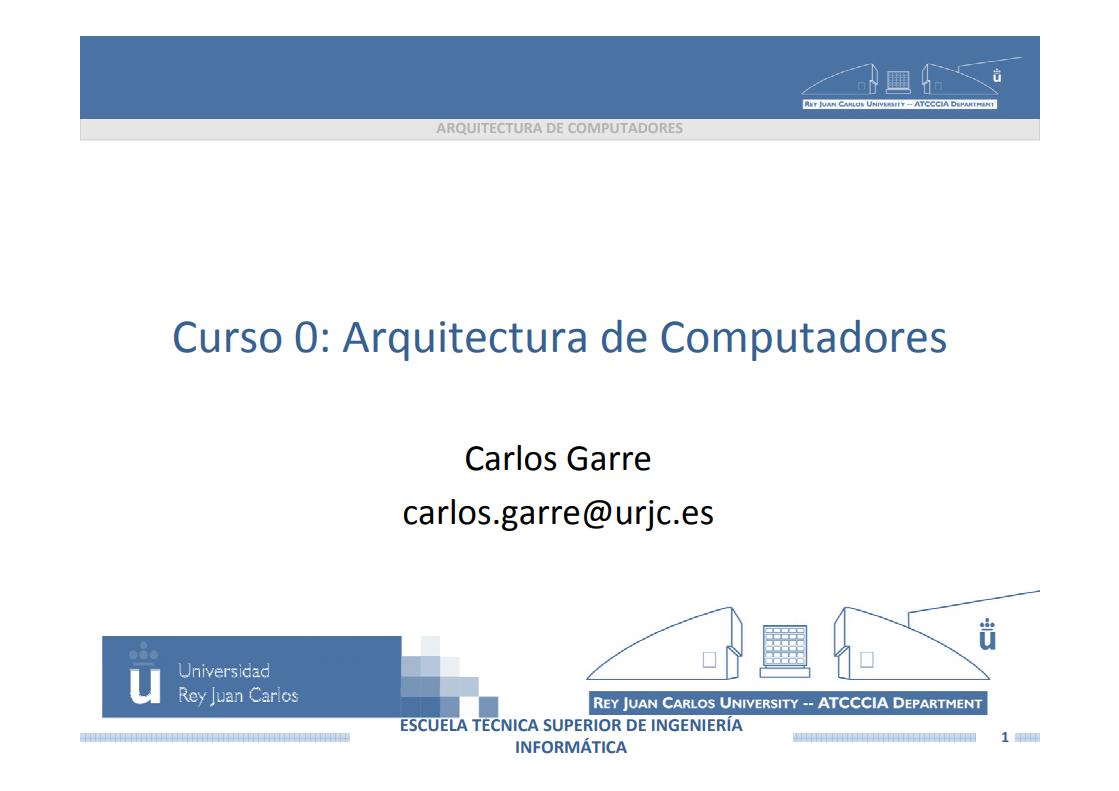 Imágen de pdf Curso 0: Arquitectura de Computadores