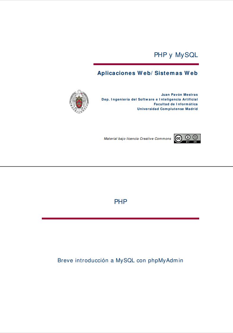 Imágen de pdf PHP y MySQL - Aplicaciones Web/ Sistemas Web