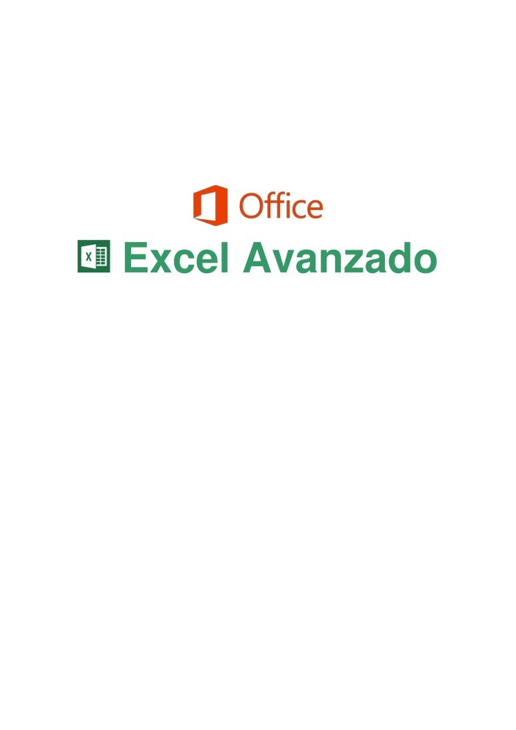 Imágen de pdf Excel avanzado