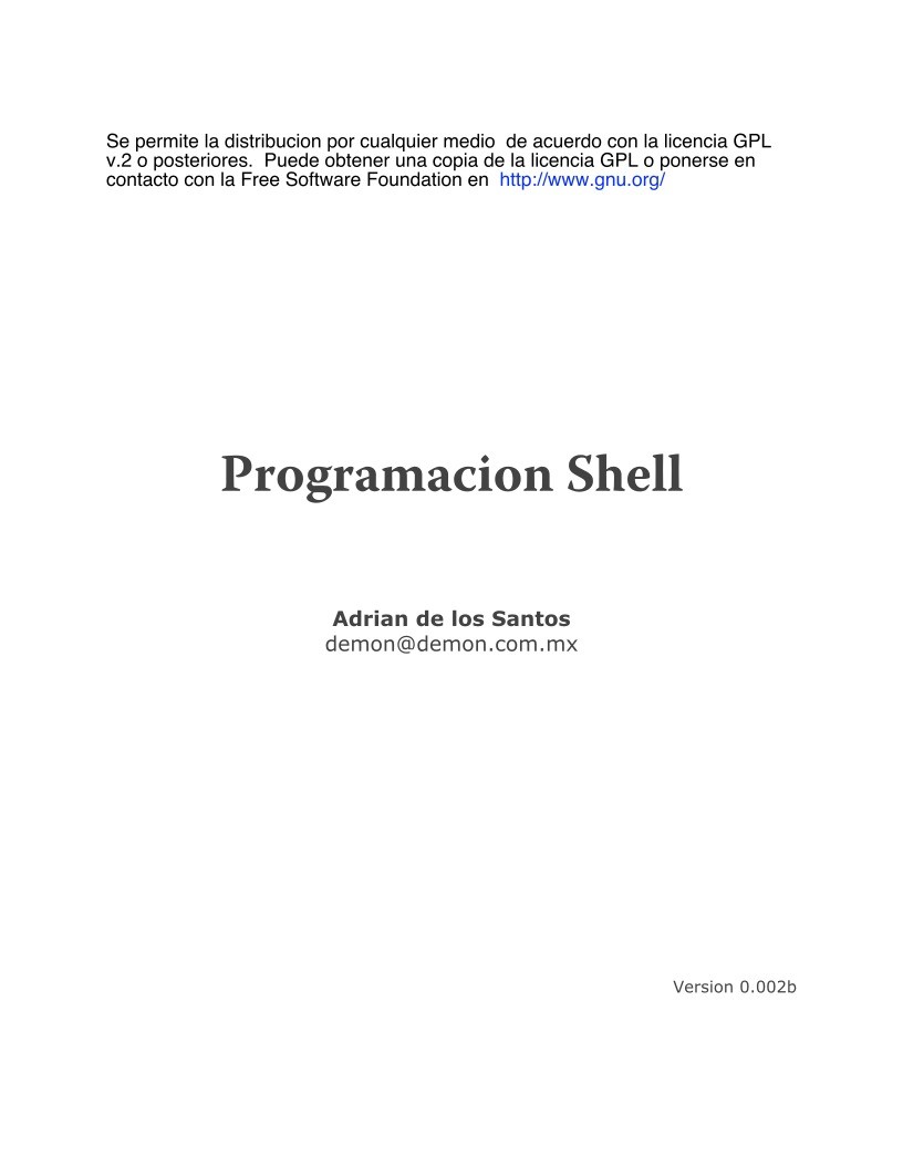 Imágen de pdf Programacion Shell