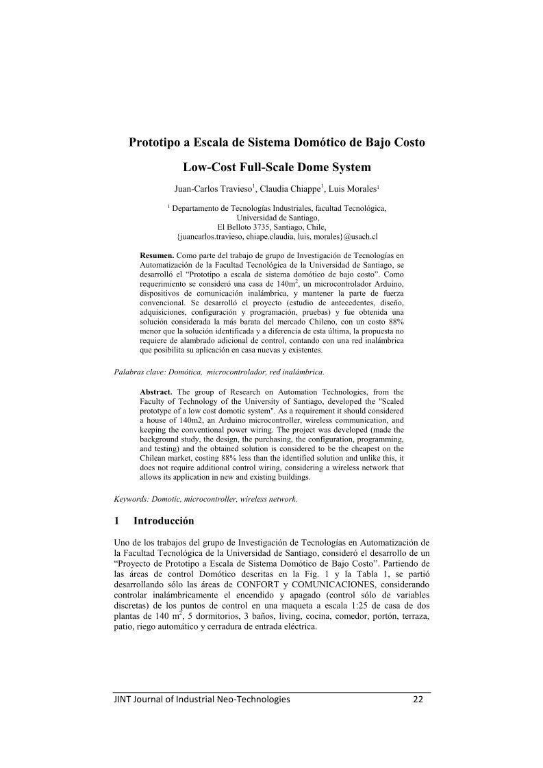 Imágen de pdf Prototipo a Escala de Sistema Domótico de Bajo Costo