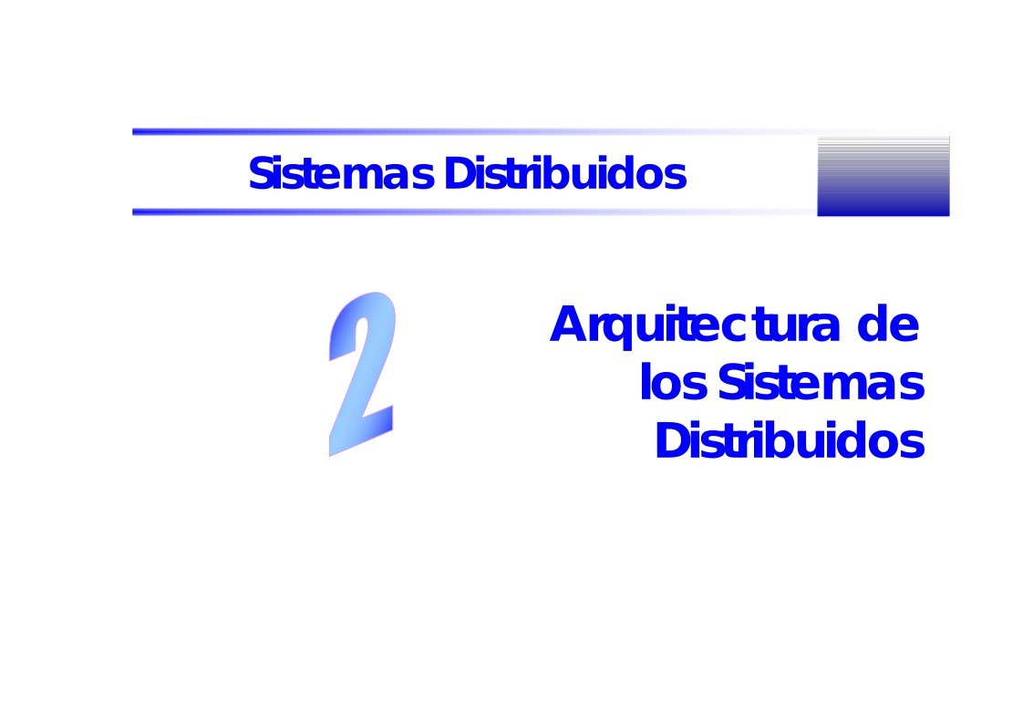 Imágen de pdf 2 Arquitectura de los Sistemas Distribuidos - Sistemas Distribuidos