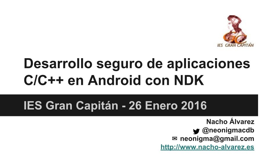 Imágen de pdf Desarrollo seguro de aplicaciones C/C++ en Android con NDK