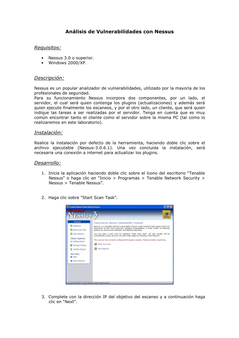 Imágen de pdf Análisis de Vulnerabilidades con Nessus