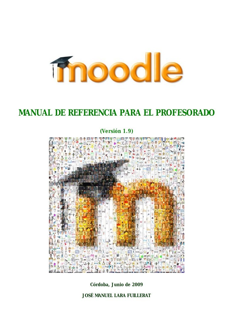 Imágen de pdf Moodle - Manual de referencia para el profesorado - Versión 1.9