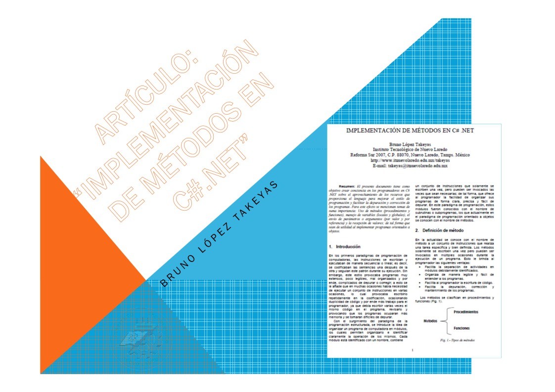 Imágen de pdf Implementación de Métodos en CSharp .NET