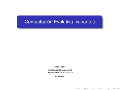Imágen de pdf Computación Evolutiva: variantes
