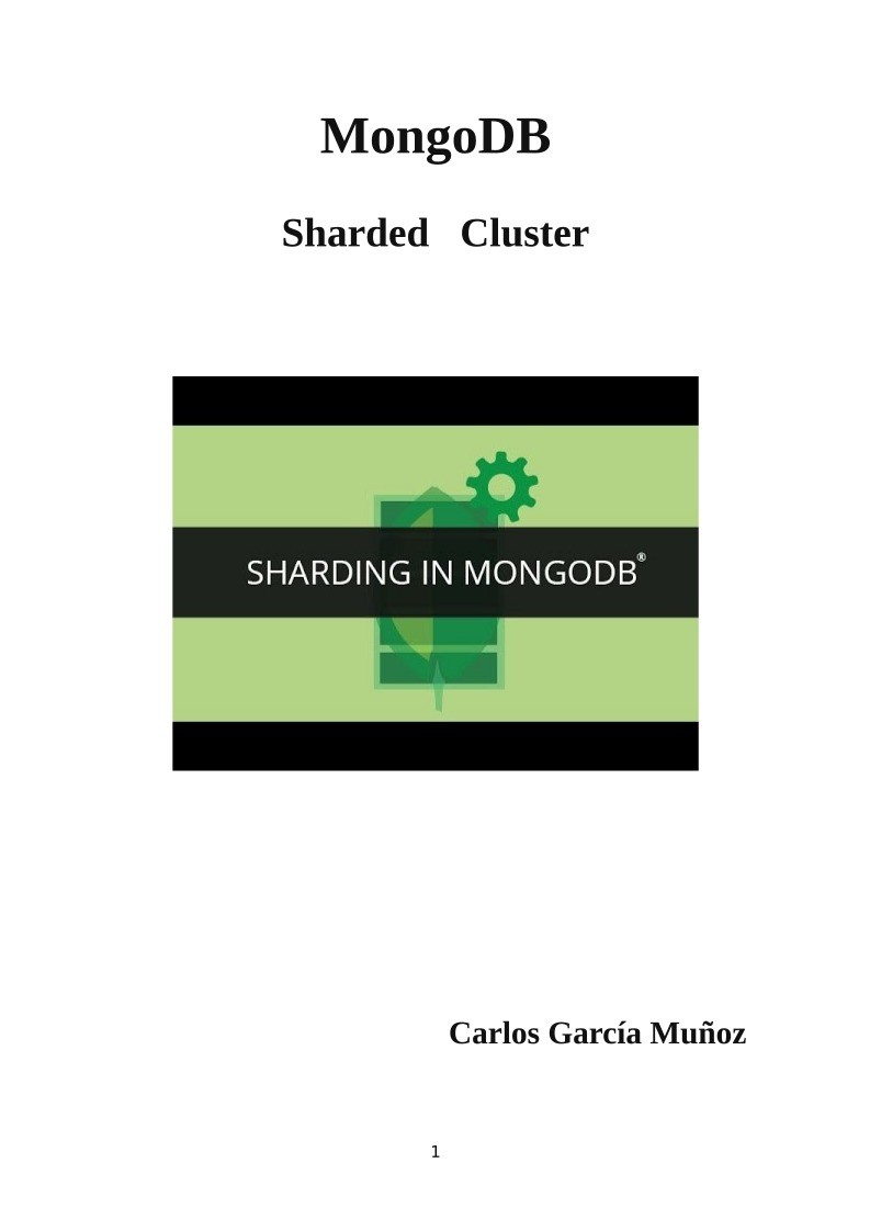 Imágen de pdf Cluster Sharding MongoDB
