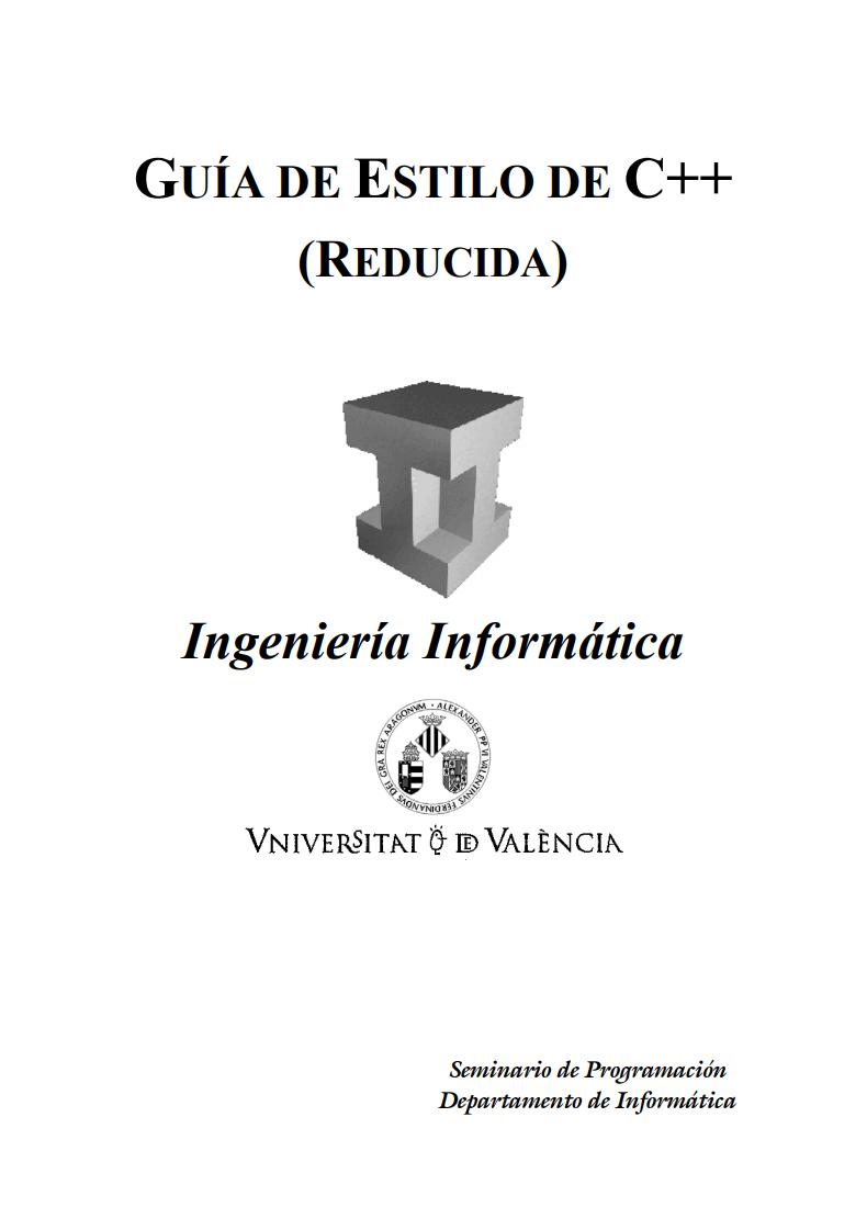 Imágen de pdf Guía de estilo de C++ (reducida)