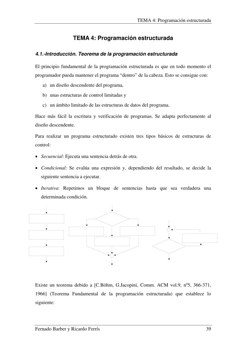 Imágen de pdf TEMA 4: Programación estructurada