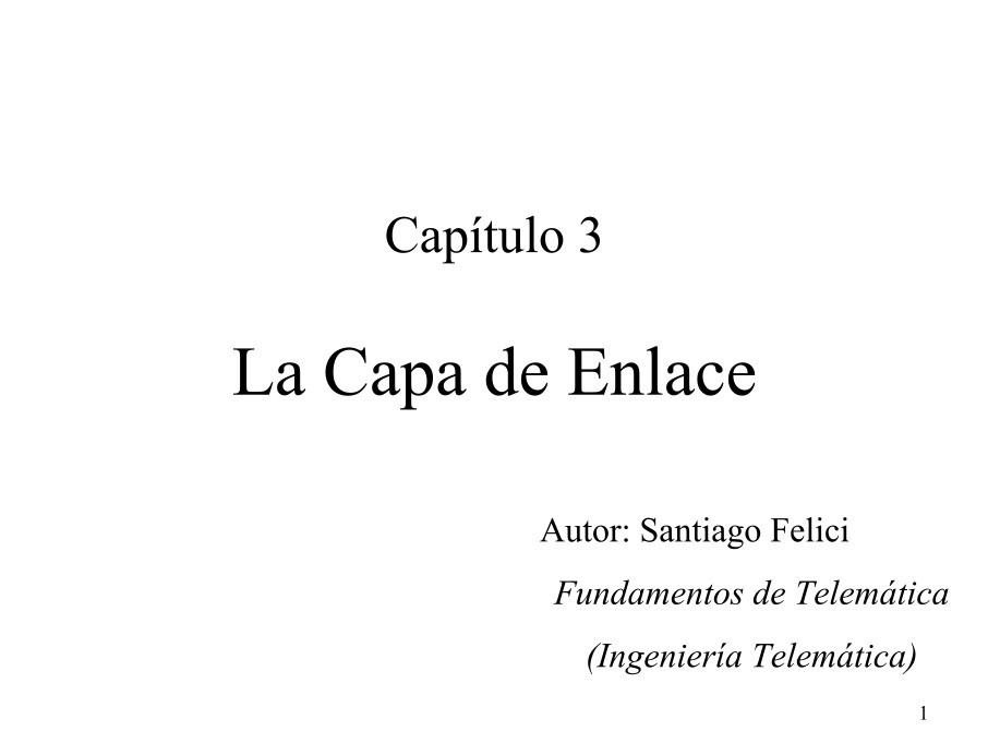 Imágen de pdf Capítulo 3 - La Capa de Enlace