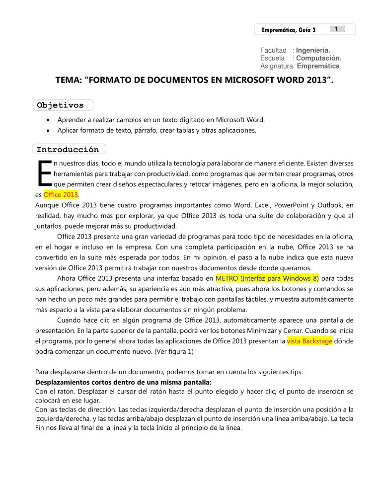Imágen de pdf Tema: formato de documentos en Microsoft Word 2013