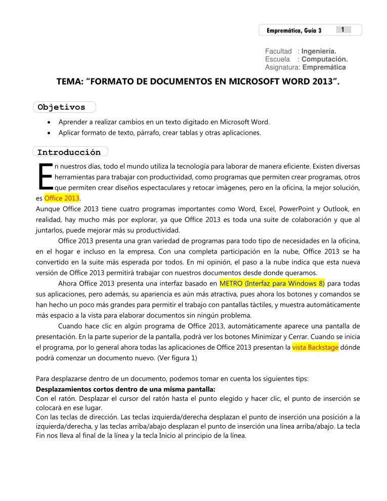 Imágen de pdf Tema: formato de documentos en Microsoft Word 2013