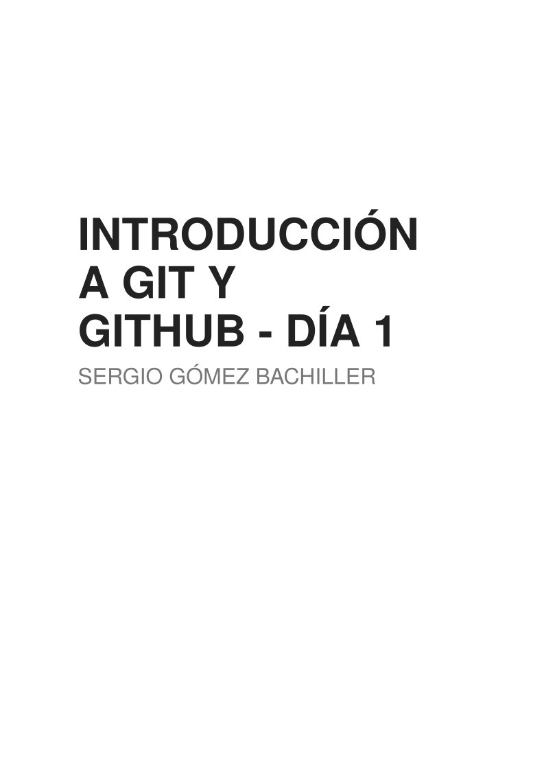 Imágen de pdf Introducción a Git y GitHub - Día 1