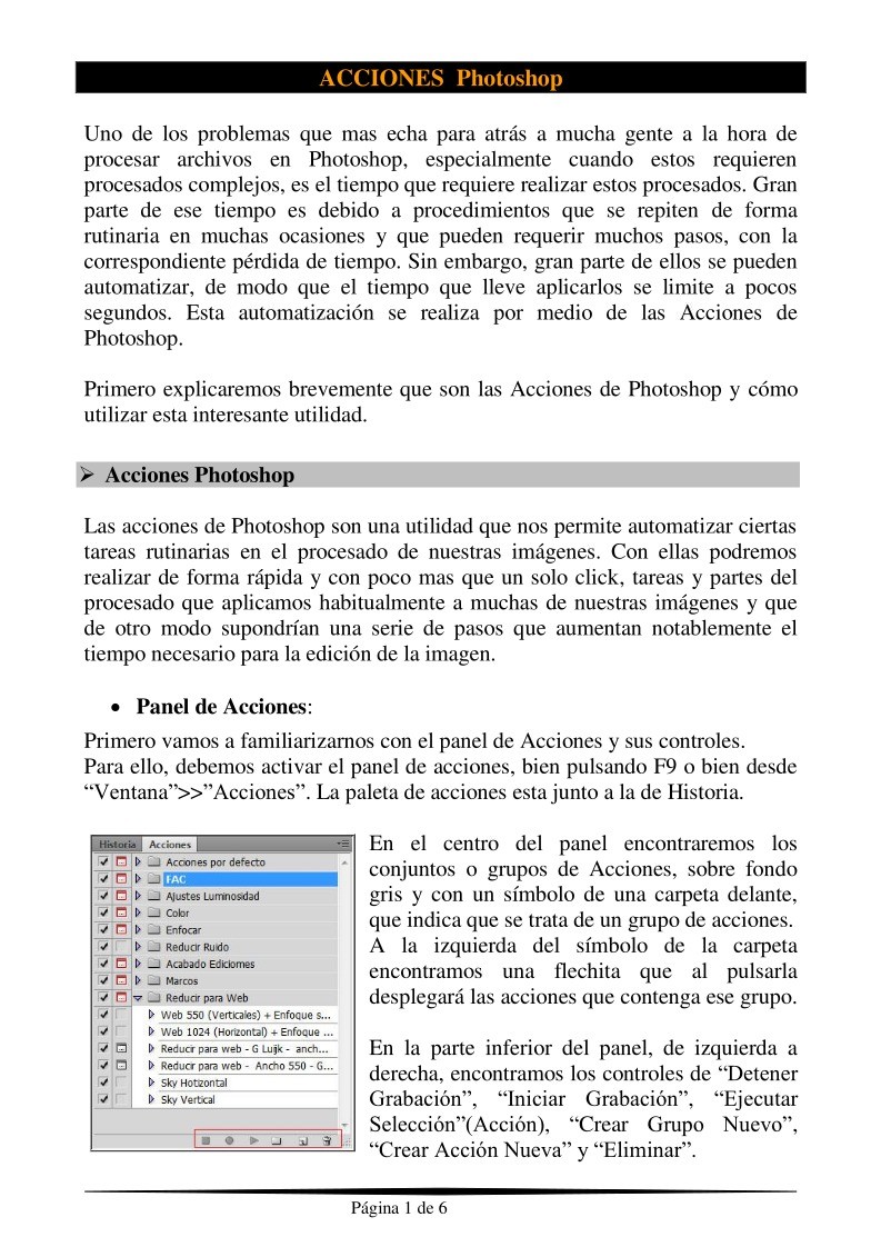 Imágen de pdf Acciones Photoshop