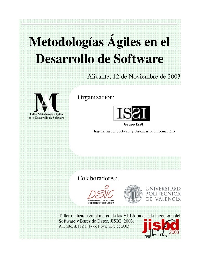 Imágen de pdf Metodologías Ágiles en el Desarrollo de Software