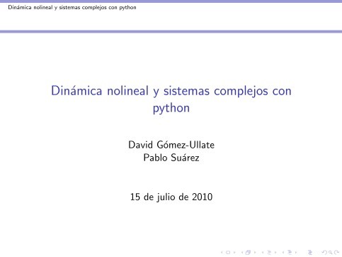 Imágen de pdf Dinámica nolineal y sistemas complejos con Python