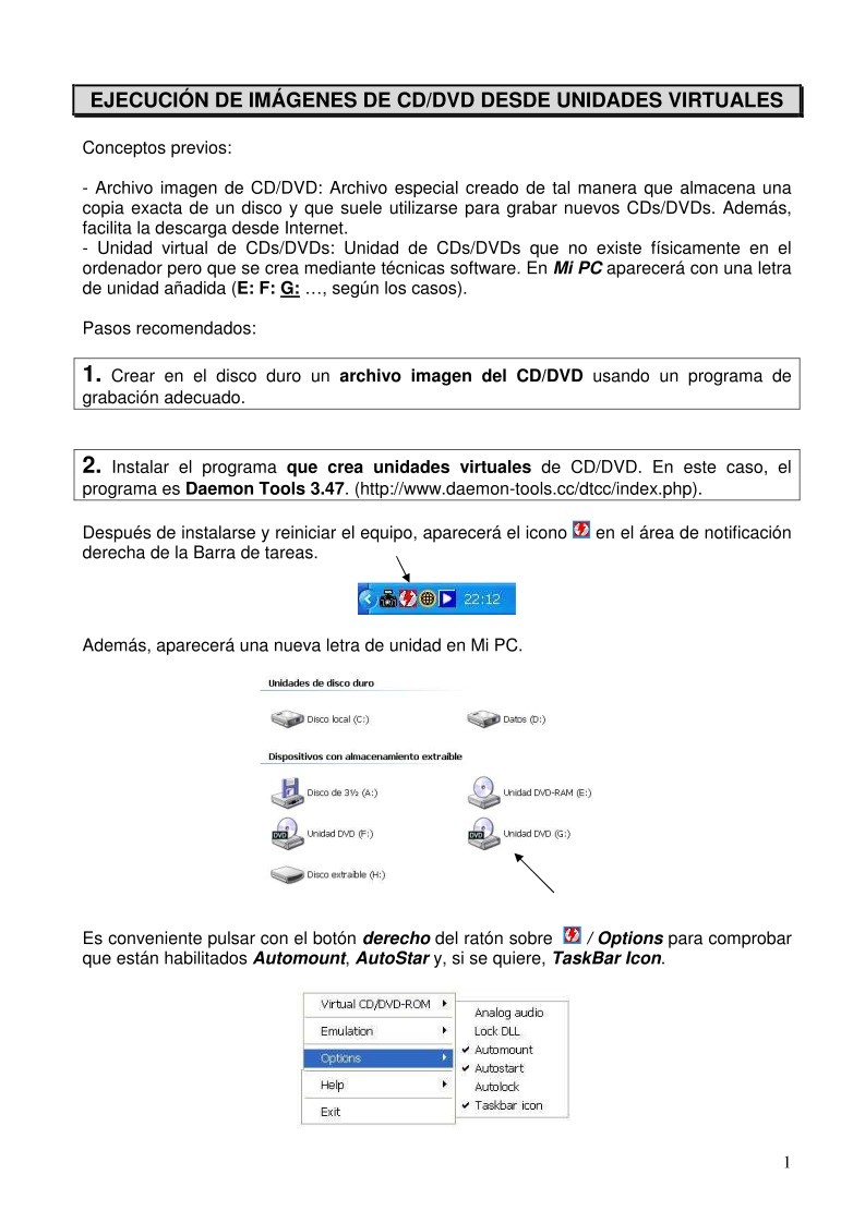 Imágen de pdf Ejecución de imágenes de CD/DVD desde unidades virtuales