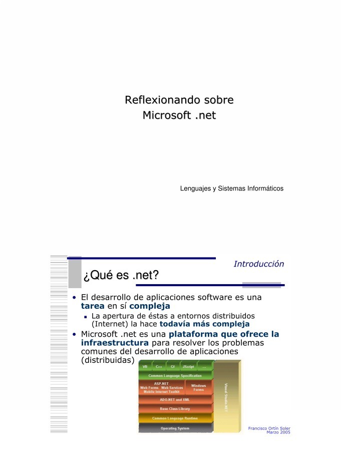 Imágen de pdf Reflexionando sobre Microsoft .net
