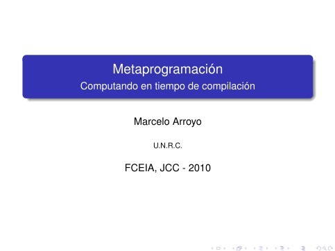 Imágen de pdf Metaprogramación - Computando en tiempo de compilación