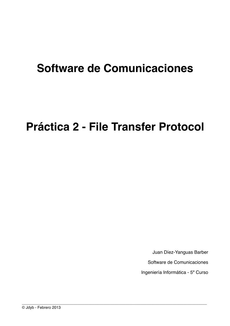 Imágen de pdf Práctica 2 - File Transfer Protocol
