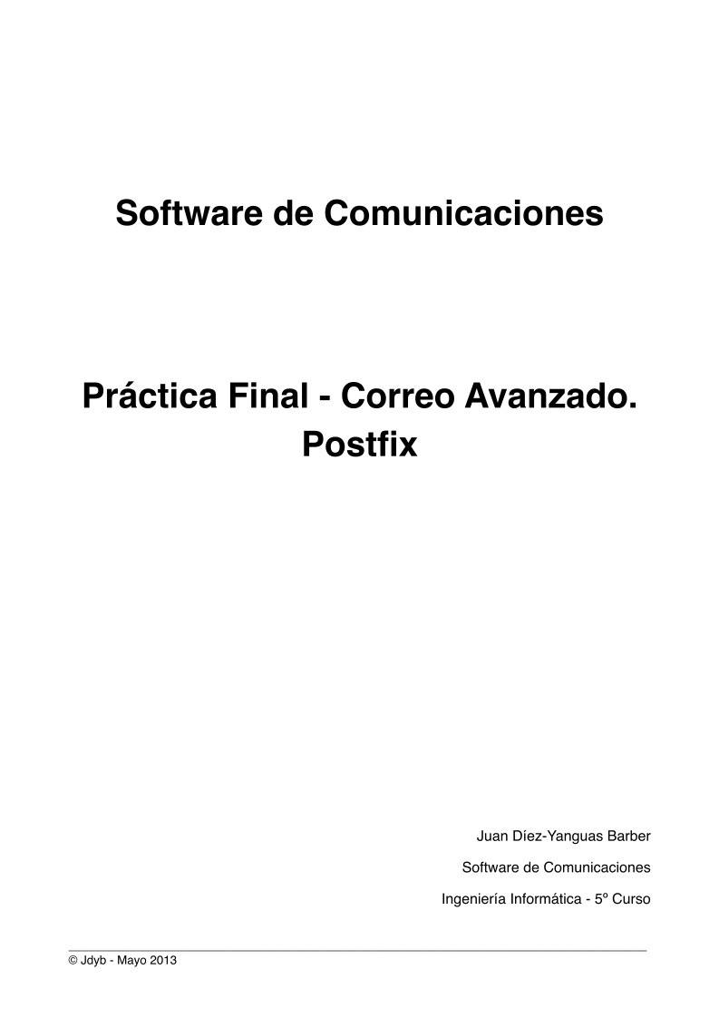 Imágen de pdf Práctica Final - Correo Avanzado. Postfix
