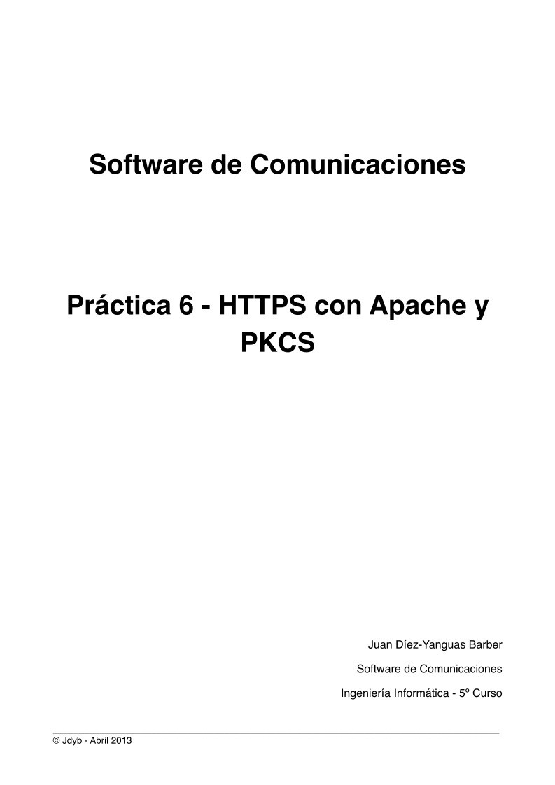 Imágen de pdf Práctica 6 - HTTPS con Apache y PKCS