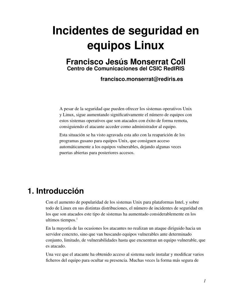 Imágen de pdf Incidentes de seguridad en equipos Linux