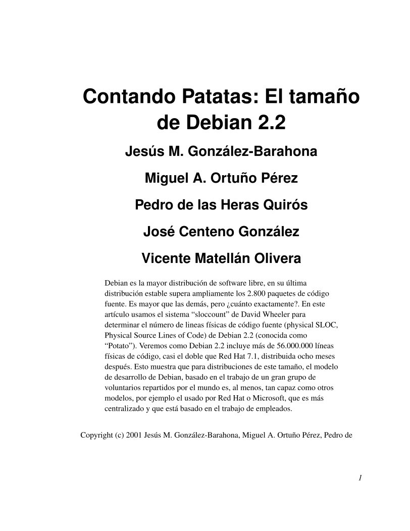 Imágen de pdf Contando Patatas: El tamaño de Debian 2.2