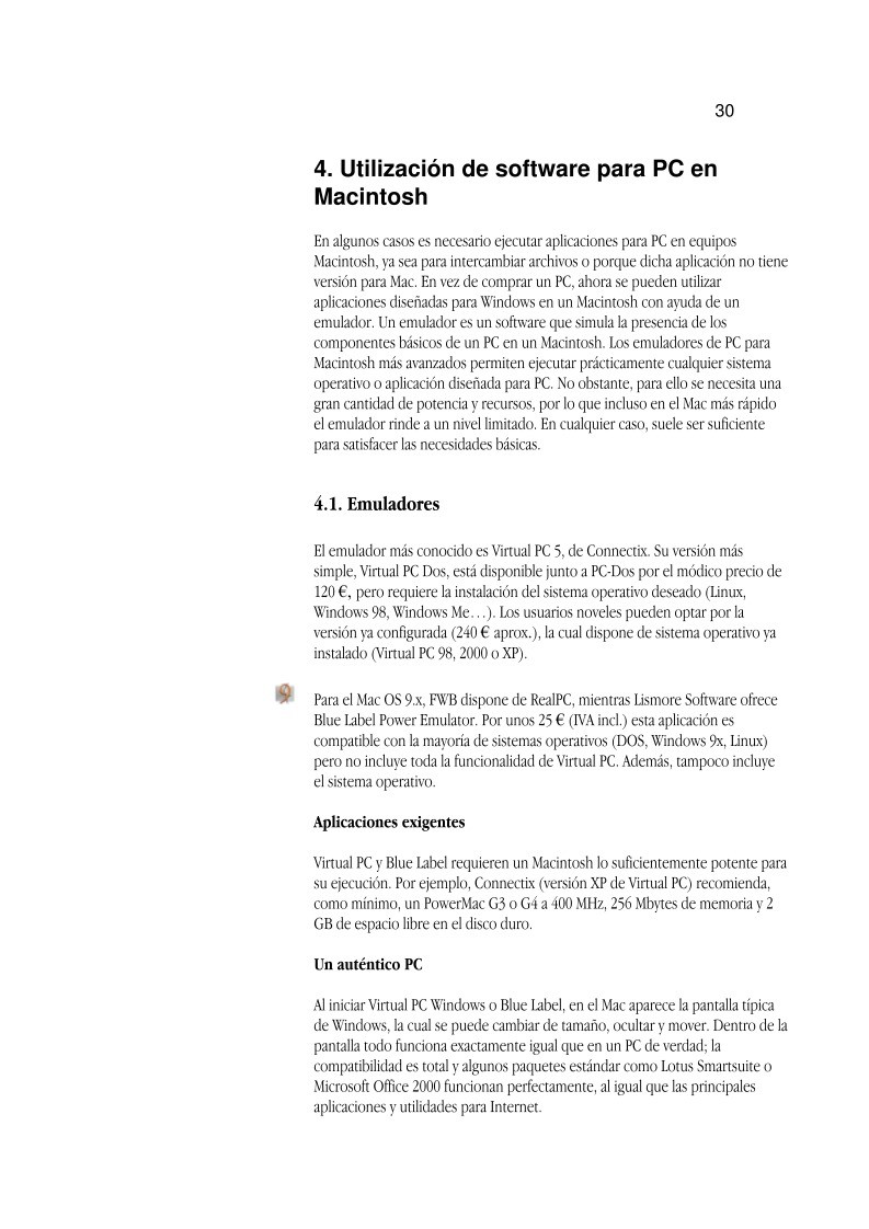 Imágen de pdf 4. Utilización de software para PC en Macintosh