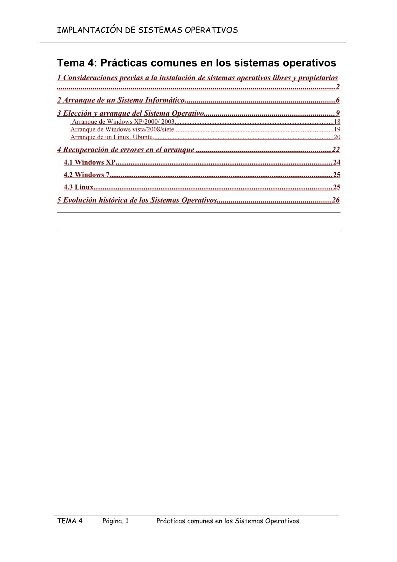 Imágen de pdf Tema 4 - Prácticas comunes en los Sistemas Operativos