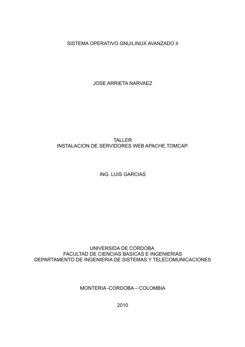 Imágen de pdf Taller - Instalación de servidores web Apache,Tomcap