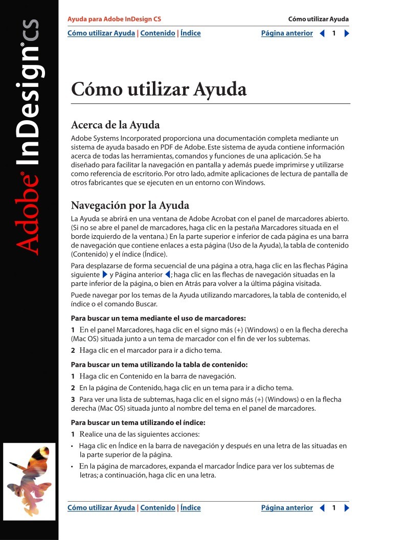 Imágen de pdf Adobe InDesign CS Help