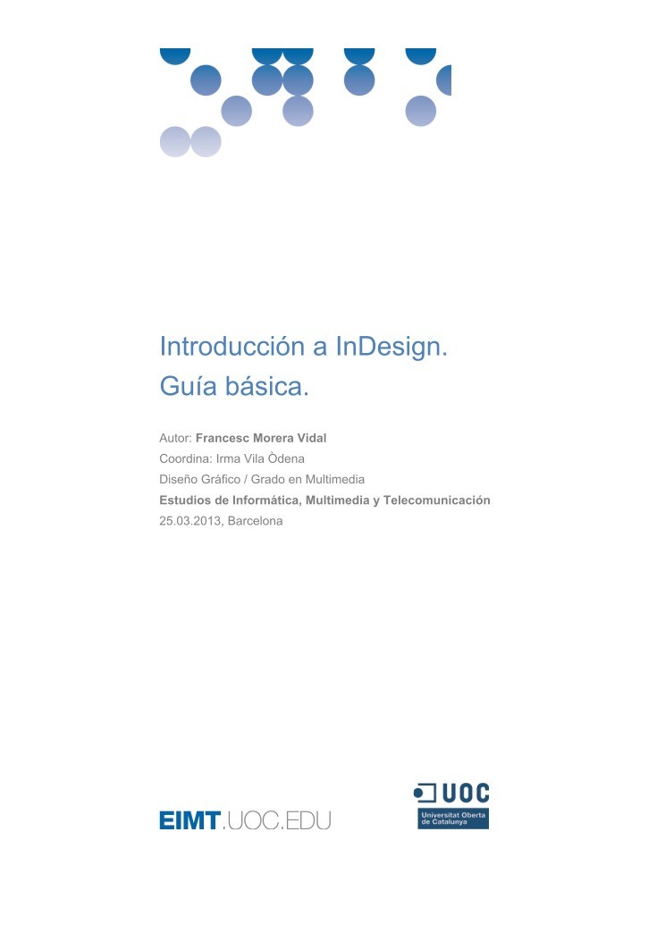 Imágen de pdf Introducción a InDesign - Guía básica