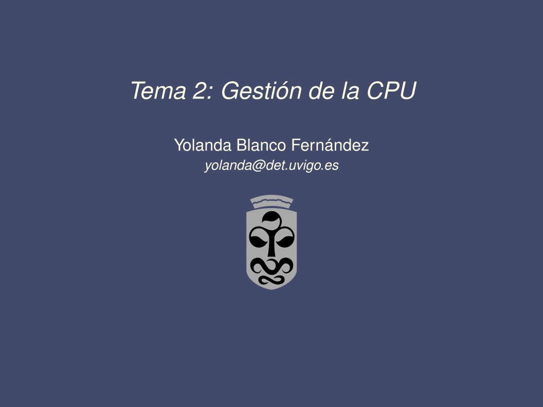 Imágen de pdf Tema 2: Gestión de la CPU
