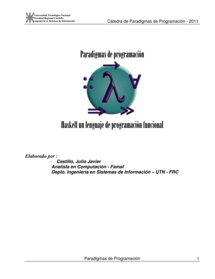 Imágen de pdf Unidad V - Haskell un lenguaje de programación funcional