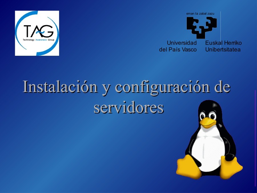 PDF de programación - Instalación y configuración de servidores