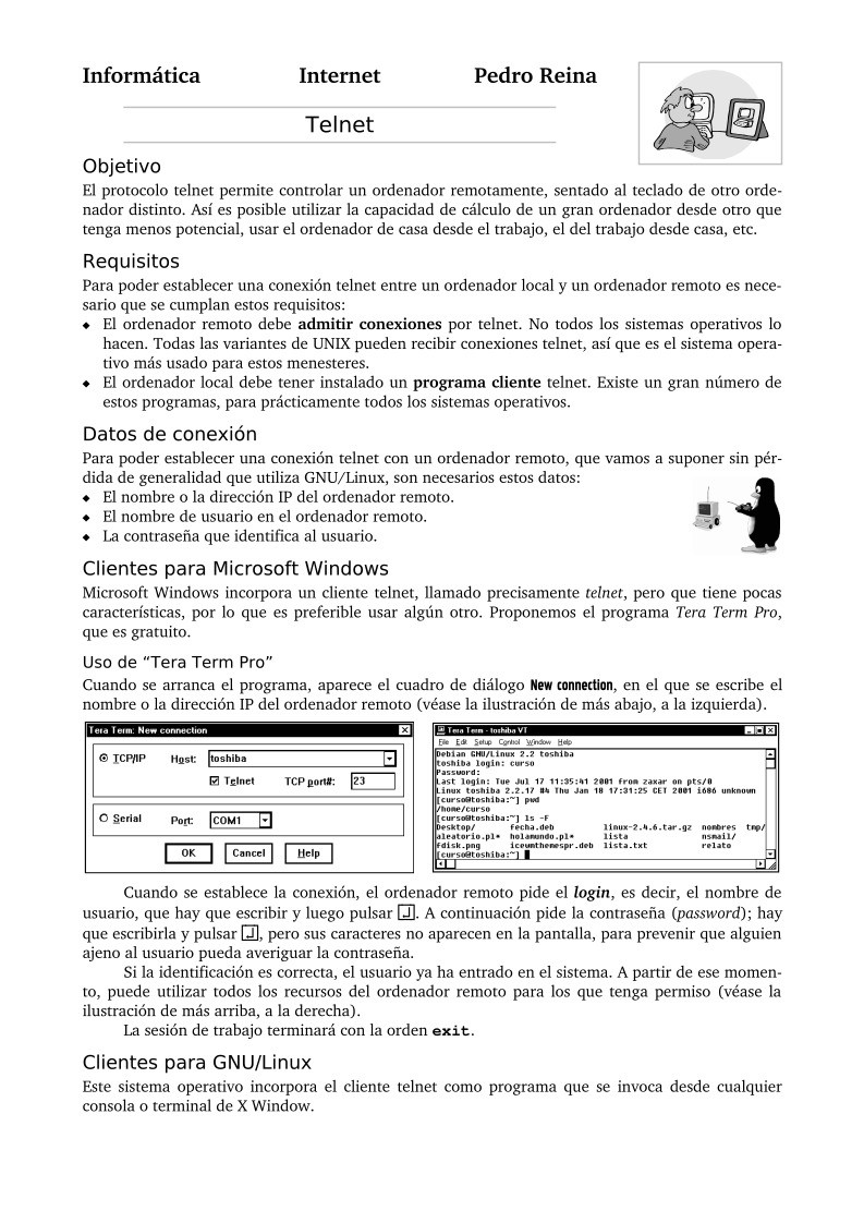 Imágen de pdf Telnet