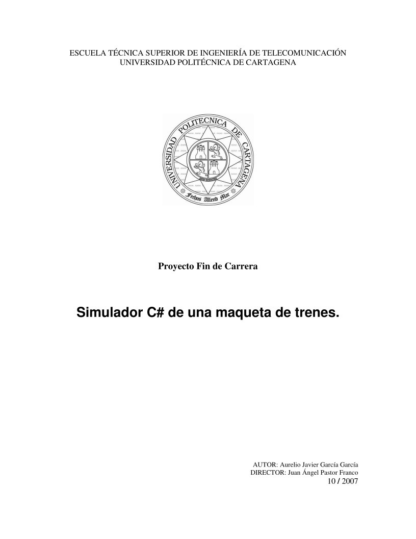 Imágen de pdf Simulador C# de una maqueta de trenes