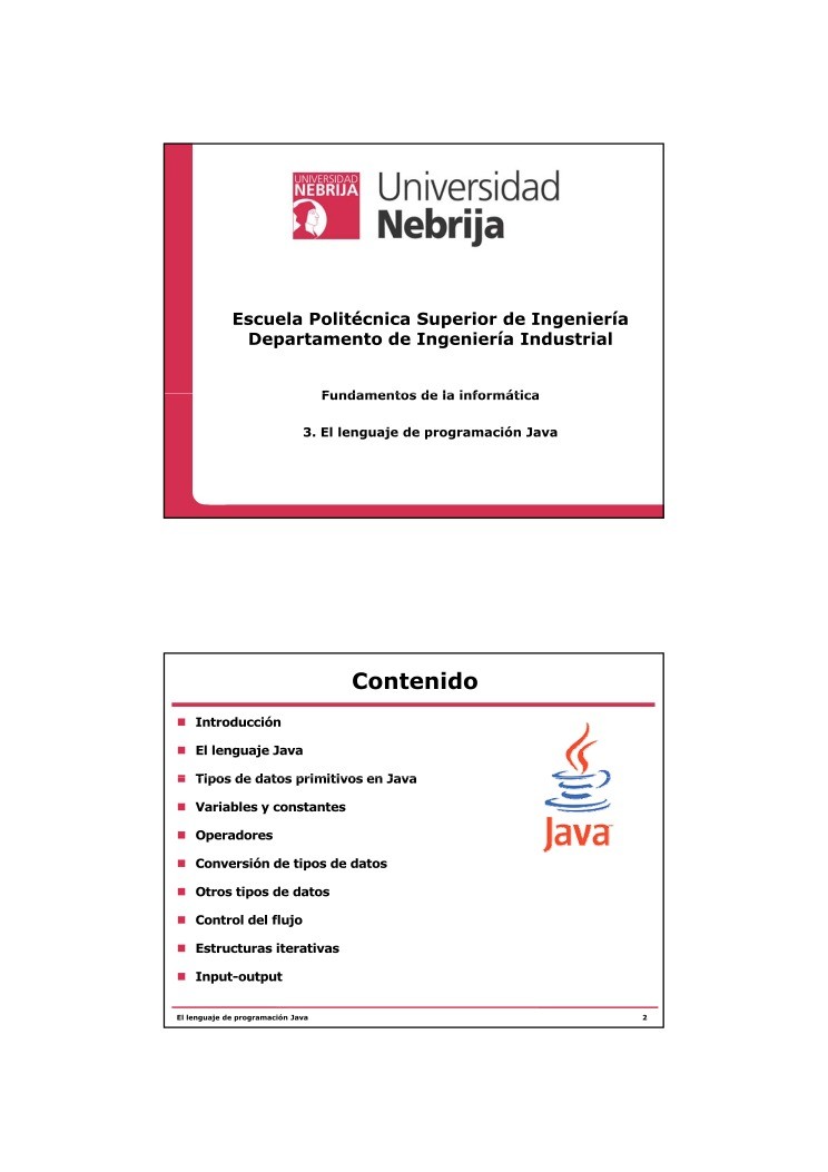 PDF de programación - 3 El lenguaje de programación Java - Fundamentos ...