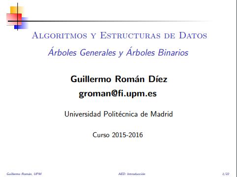 Imágen de pdf Algoritmos y Estructuras de Datos - Árboles Generales y Árboles Binarios