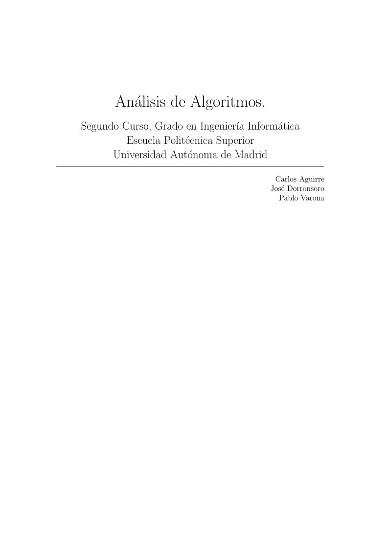 Imágen de pdf Análisis de Algoritmos
